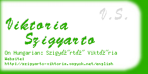 viktoria szigyarto business card